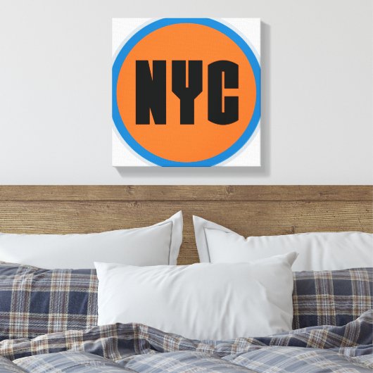 NYC Wrapped Canvas Afdruk (Insitu (Slaapkamer))