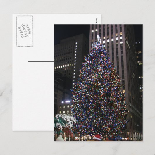 NYC Xmas Feestdagenkaart (Voorkant / Achterkant)