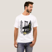 Nyc Yellow Taxi New York City Modern Pop Art T-shirt (Voorkant volledig)
