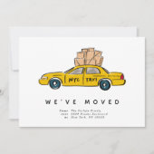 NYC Yellow Taxi We hebben berichten verplaatst Aankondiging (Voorkant)