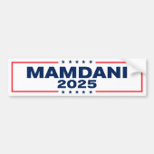 NYC Zohran Mamdani for Mayor 2025 Bumpersticker (Voorkant)