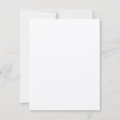 NYC zwarte en witte informatiekaart RSVP Kaartje (Achterkant)