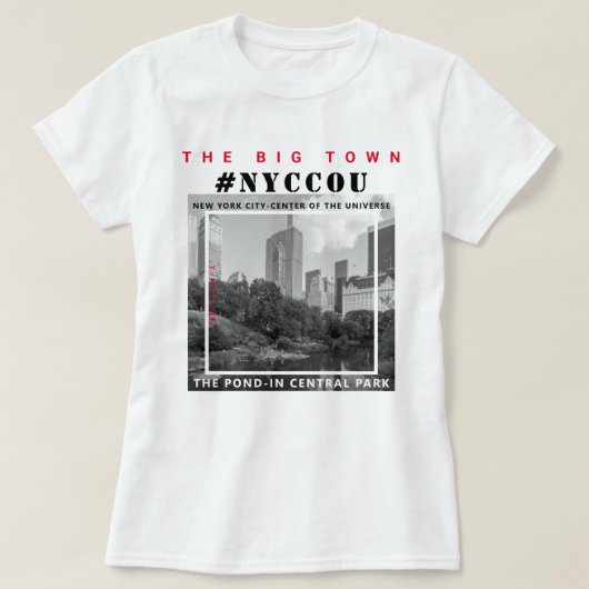 NYCCOU CENTRAL PARK VIJVER T-SHIRT (Design voorkant)