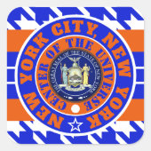 NYCCOU NEW YORK CITY (COU) NYCHT VIERKANTE STICKER (Voorkant)