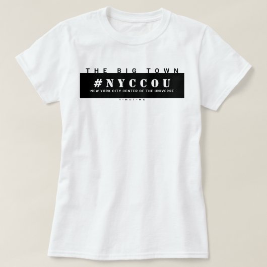 NYCCOU #NYCCOU bl T-shirt (Design voorkant)