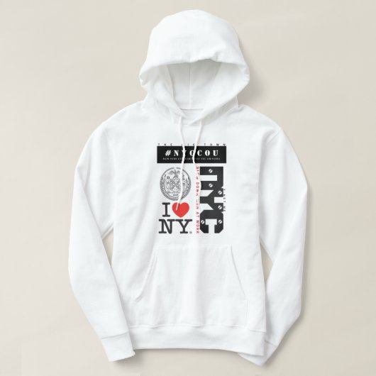 NYCCOU #NYCCOU (MANNEN OP HET WERK) HOODIE (Design voorkant)