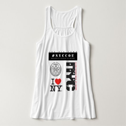 NYCCOU #NYCCOU (MANNEN OP HET WERK) TANKTOP (Design voorkant)