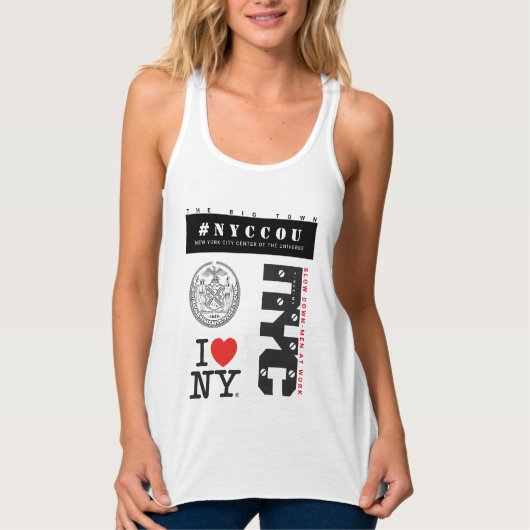 NYCCOU #NYCCOU (MANNEN OP HET WERK) TANKTOP (Voorkant)