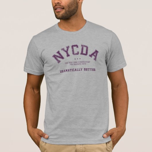NYCDA Heather Grey Man T-shirt (Voorkant)
