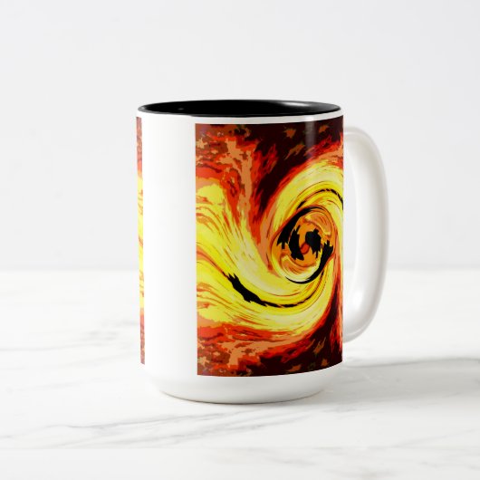 NYCHorizon Tweekleurige Koffiemok (Voorkant rechts)