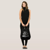Nyckelharpa boodschappentas tote bag (Voorkant (model))