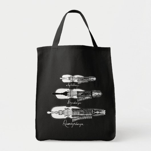 Nyckelharpa boodschappentas tote bag (Voorkant)