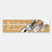 Nyckelharpa-bumpersticker Bumpersticker (Voorkant)