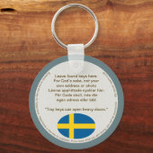 Nyckelring — Safe Sleutelhanger (Achterkant)