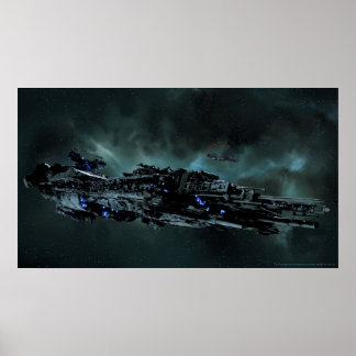 Nydenion Battleship Tucana op Sytaris Poster