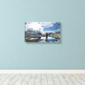 Nydiver Lakes - Ansel Adams Wilderness - Sierra Canvas Afdruk (Insitu (Houten vloer))