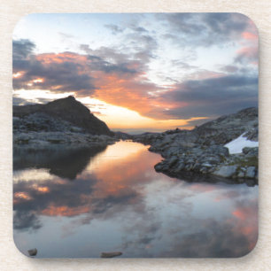 Nydiver Lakes Sunrise 2 - Ansel Adams Wilderness Bier Onderzetter