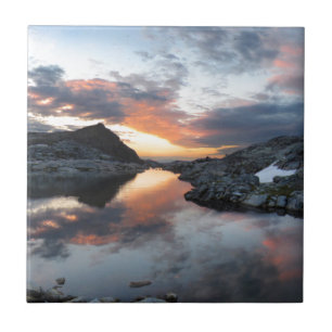 Nydiver Lakes Sunrise 2 - Ansel Adams Wilderness Tegeltje
