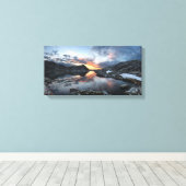 Nydiver Lakes Sunrise - Ansel Adams Wilderness Canvas Afdruk (Insitu (Houten vloer))
