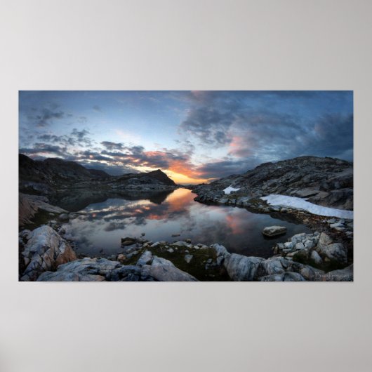 Nydiver Lakes Sunrise - Ansel Adams Wilderness Poster (Voorkant)