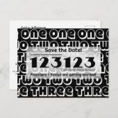 NYE 2023 123123 Bruiloft Save the Date Briefkaart (Voorkant / Achterkant)