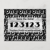 NYE 2023 123123 Bruiloft Save the Date Briefkaart (Voorkant)