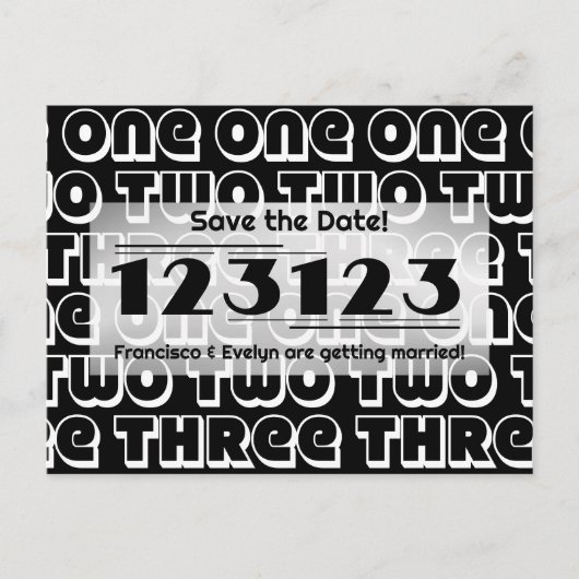 NYE 2023 123123 Bruiloft Save the Date Briefkaart (Voorkant)