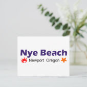 Nye Beach Newport Oregon Briefkaart (Staand voorkant)