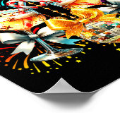 Nye Champagne Disco Coquette Bow New Year Firework Poster (Hoek)