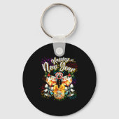 Nye Champagne Disco Coquette Bow New Year Firework Sleutelhanger (Voorkant)