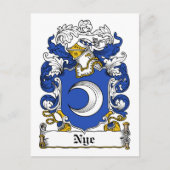 Nye Family Crest Briefkaart (Voorkant)