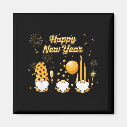 Nye Gnome Shirts For Women, Cool Happy New Year 20 Magneet (Voorkant)