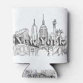 NYE New York Vacation Souvenirs NYC Gift Blikjeskoeler (Achterkant)