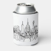 NYE New York Vacation Souvenirs NYC Gift Blikjeskoeler (Blikje Achterkant)