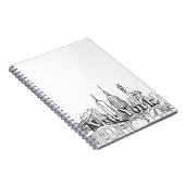 NYE New York Vacation Souvenirs NYC Gift Notitieboek (Rechterzijde)