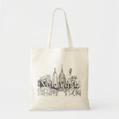 NYE New York Vacation Souvenirs NYC Gift Tote Bag (Voorkant)
