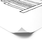 NYE New York Vakantie Souvenirs NYC Gift Perfect Poster (Hoek)