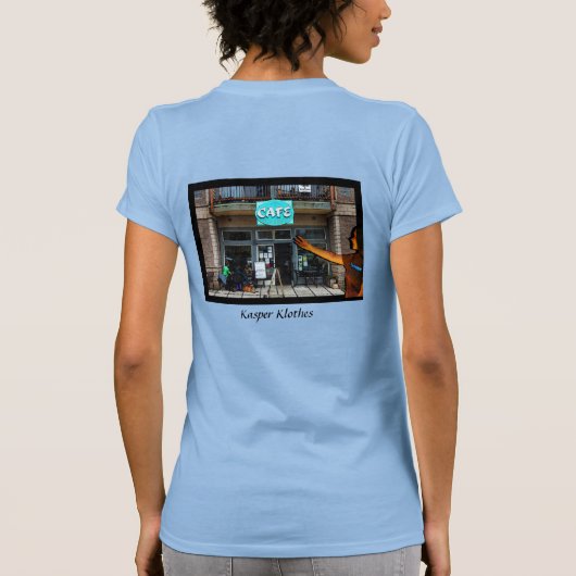 NyeBeach Cafe Tshirt Womens (Achterkant)