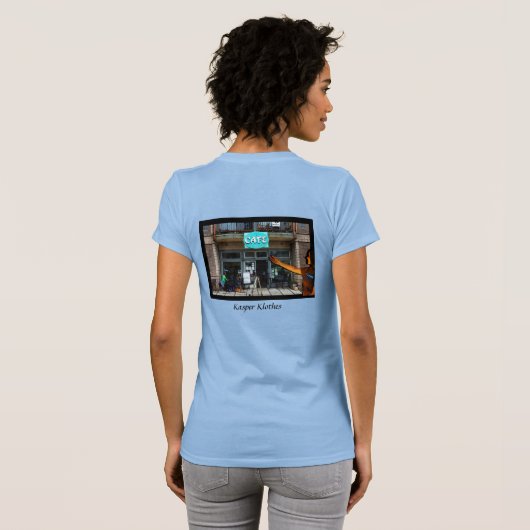 NyeBeach Cafe Tshirt Womens (Achterkant volledig)