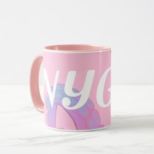 NYGEL Mok (roze en wit) (Voorkant links)