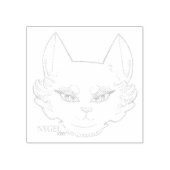 NYGEL roze stempel: Laurel Rubberstempel (Afrduk)