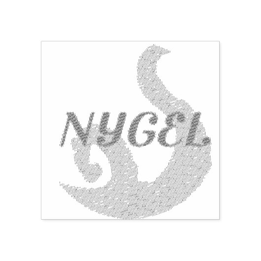 NYGEL-stempel Rubberstempel (Afrduk)