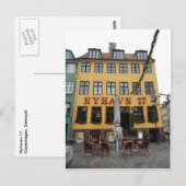 Nyhaven 17 Restaurant Kopenhagen Denemarken Briefkaart (Voorkant / Achterkant)