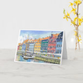 Nyhaven, Copehagen, Denmark Kaart (Gele Bloem)