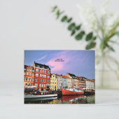Nyhavn Canal, Kopenhagen, Denemarken Briefkaart (Staand voorkant)