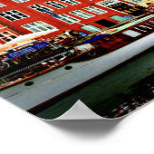Nyhavn Canal, Kopenhagen, Denemarken Poster (Hoek)