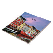 Nyhavn Canal, Kopenhagen, Denemarken; Tegeltje (Zijkant)