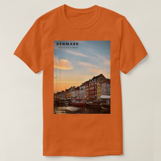 Nyhavn canaldenmark t-shirt (Design voorkant)