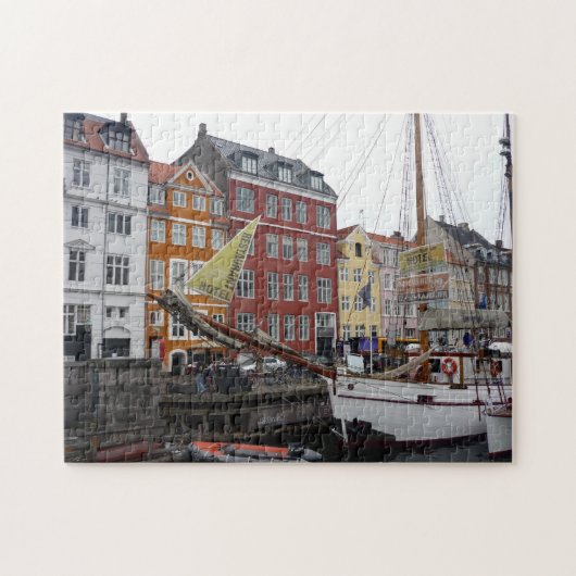 nyhavn copenhagen zeilen legpuzzel (Horizontaal)