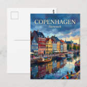 Nyhavn Denemarken Briefkaart (Voorkant / Achterkant)